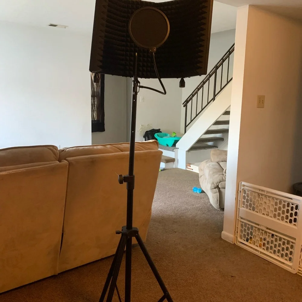 Studio equipment for recording music